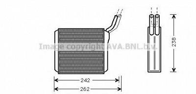 AVA QUALITY COOLING ol6205 -  Теплообменник, отопление салона